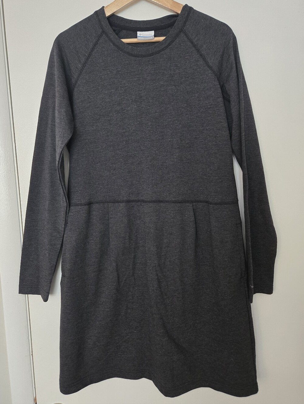 Columbia Gray Long Sleeve Sweatshirt Dress Size L